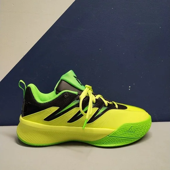 Adidas Dame‎ Certified 3 Basketball Sports Sneakers Mens US 8 Green Black JI1542